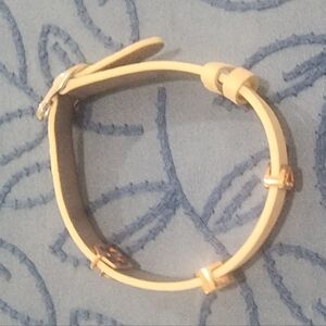 KEEP Collective Cream Leather Bracelet